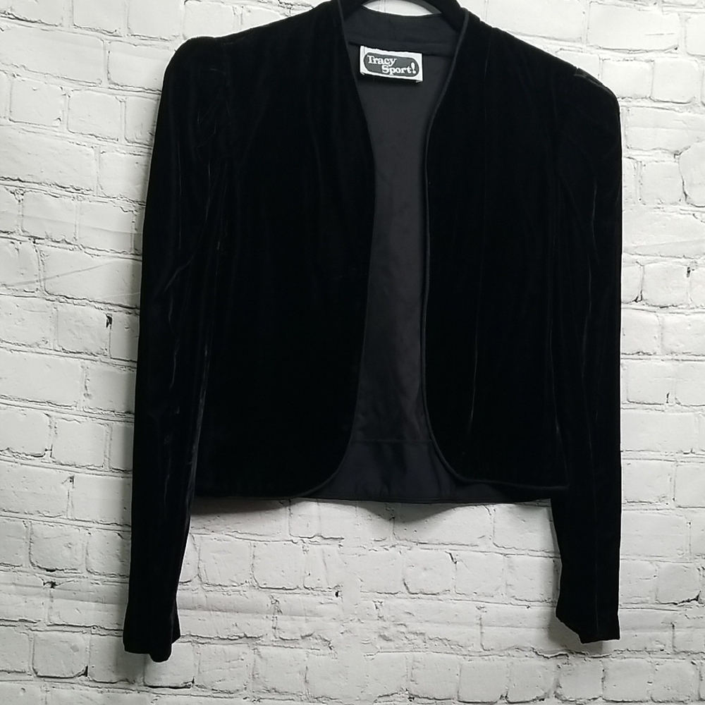 Tracy Sport Velveteen waist jacket size Small (no care tags)  EUC